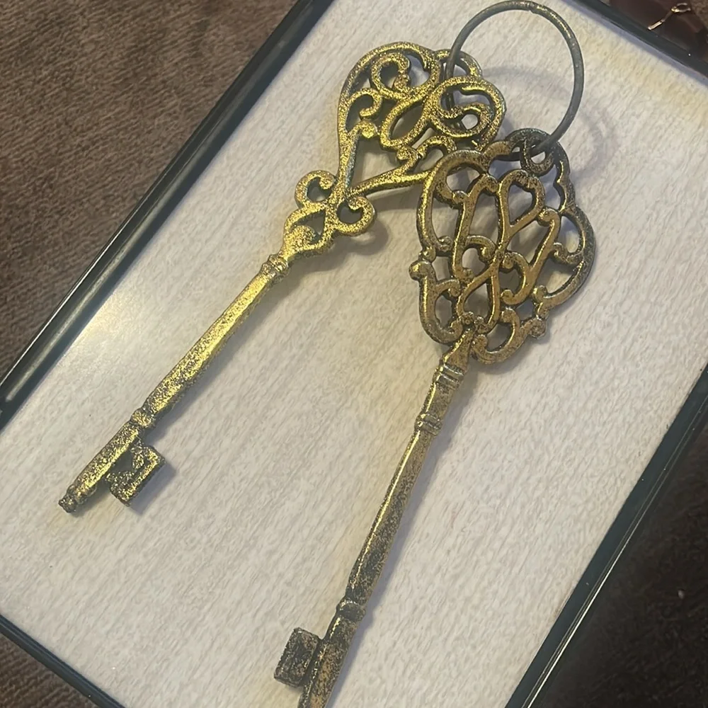Gold Decorative Key Wall Art